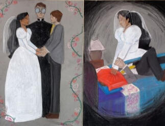 Here comes the bride